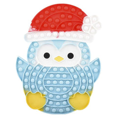 HOLIDAY PENGUIN BUBBLE POPPER 13" LLB Christmas