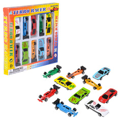 10PC 2.75"DIE-CAST RACE CAR SET LLB Car Toys