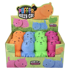 7" Shaggy Puffer Cat 12ct- LLB Toys