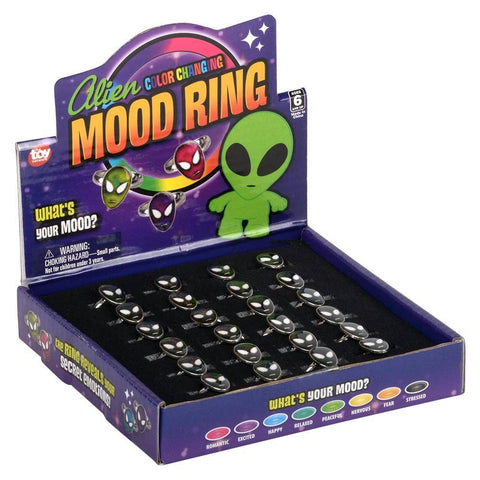 Alien Mood Ring 1/2" LLB kids toys