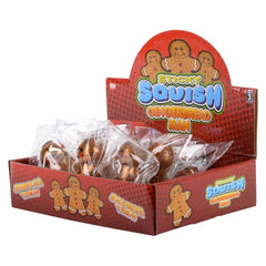 2.25" SQUISH STICKY GINGERBREAD MAN LLB Christmas