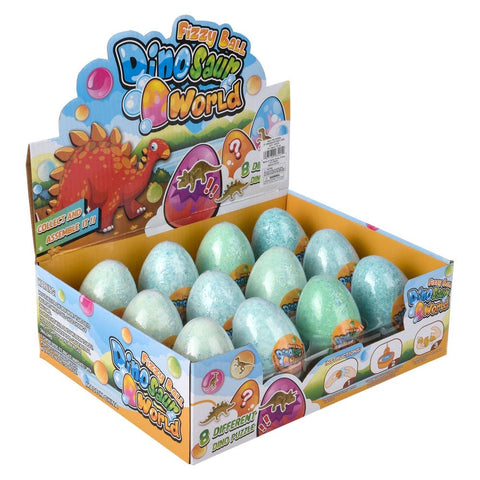 3" Dinosaur Fizzy Egg 12ct - LLB Toys