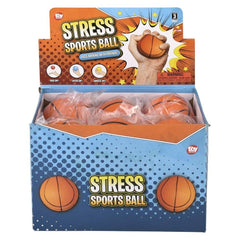 2.5" BASKETBALL STRESS BALL LLB kids toys