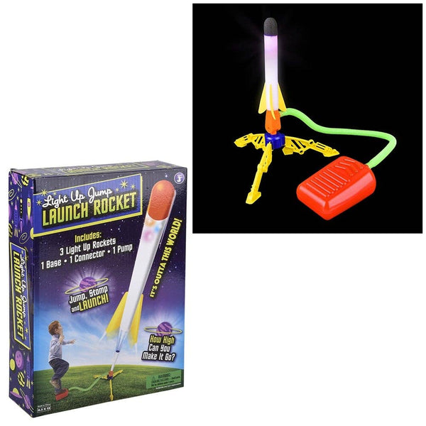 Light Up Jump Rocket Launch LLB kids toys
