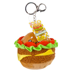 4" Plush Cheeseburger Clip On - LLB Toys