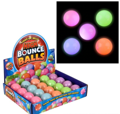 1.75" LIGHT-UP JELLY HI BOUNCE BALL 20PCS LLB Light-up Toys