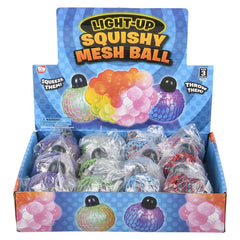 2.33" LIGHT-UP SQUEEZE MESH GRAPE BALL LLB Light-up Toys