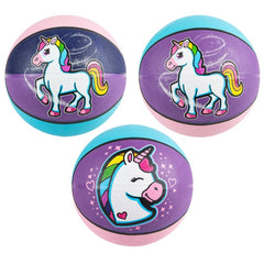 9.5" RAINBOW UNICORN BASKETBALL LLB kids toys