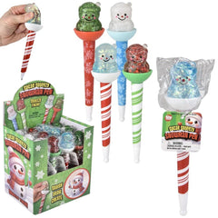6.5" Sugar Squeezy Snowman Pens - LLB Toys