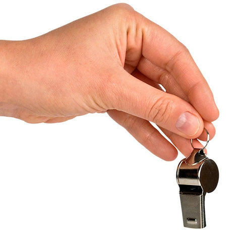 2" WHISTLE KEYCHAIN- METAL LLB Keychain