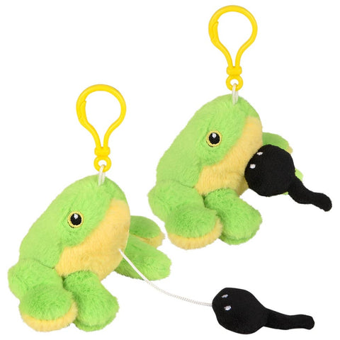 3.5" Mighty Quakes Green Tree Frog Backpack Clip - LLB Toys