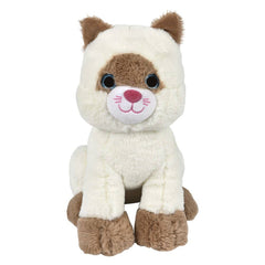 Sitting Cat 11in Asmt Plush Toy - LLB Toys