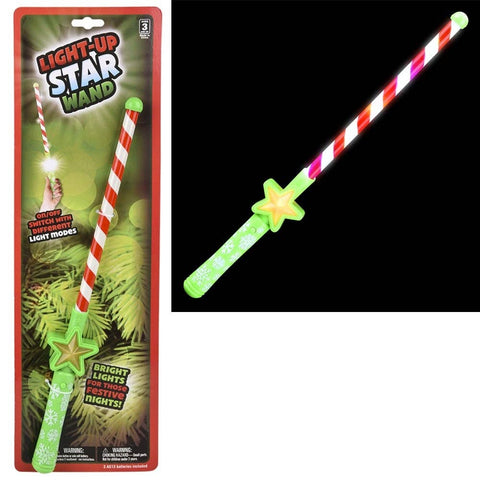 16" LIGHT-UP CHRISTMAS THEME WAND LLB Light-up Toys