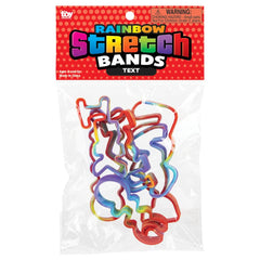 TEXT RAINBOW SILICONE STRETCH BANDS LLB kids toys