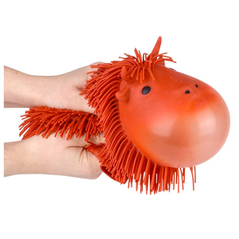 8.75" Shaggy Highland Cow Puffer - LLB Toys