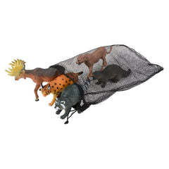 5PC MESH BAG NORTH AMERICAN ANIMAL ASSORTMENT LLB kids toys