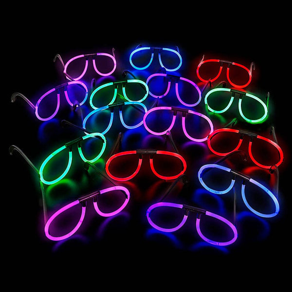 Glow Eye Glasses Assorted 50ct/UNIT Party Supply - LLB Toys