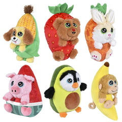 7" Fruit Animal Assortment Plush Toy