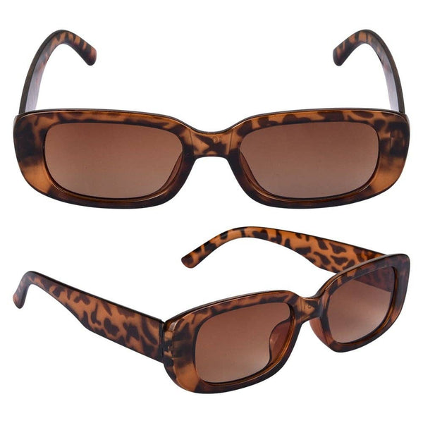 Rectangular Leopard Sunglasses - LLB Toys