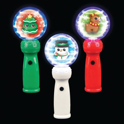 8.5" Light-Up Christmas Globe Wand LLB Light-up Toys