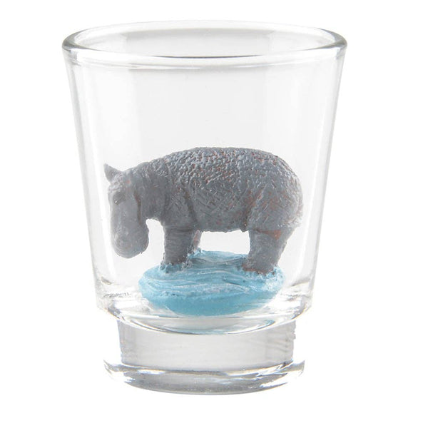 HIPPO DECORATIVE SHOT GLASS LLB kids toys