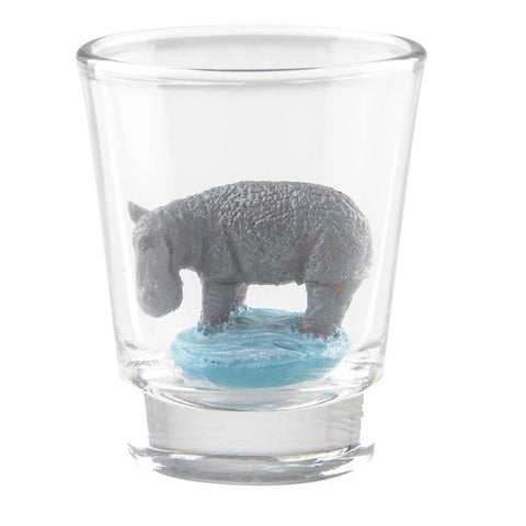 HIPPO DECORATIVE SHOT GLASS LLB kids toys