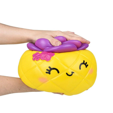 JUMBO SQUISH PINEAPPLE FLOWER MIX 10" LLB Squishy Toys