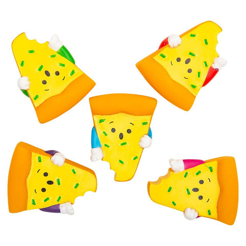 2" Rubber Pizza Assortment Toy - LLB Toys