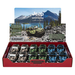 5" Die-cast 2018 Jeep Wrangler Camo Open Top Car - LLB Toys