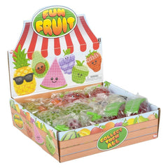 3" SQUEEZY BEAD FUN FRUIT LLB Squishy Toys