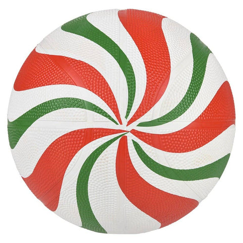 Peppermint Regulation Basketball 9.5" LLB Christmas