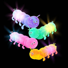 7.75" Light-Up Caterpillar Puffer - LLB Toys