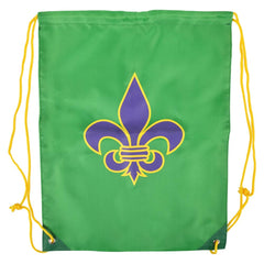 Fleur De Lis Drawstring Backpack 16.5" - LLB Toys
