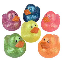 3.75" Glitter Duckies 12ct - LLB Toys
