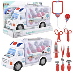 AQUATIC VETERINARY KIT RESCUE TRUCK LLB Car Toys