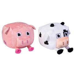 16" X 11" PIXEL COW AND PIG PLUSH LLB Plush Toys