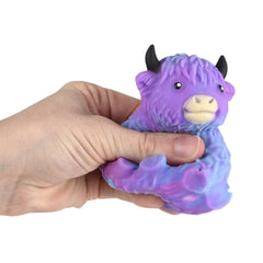 3" Marshmallow Highland Cow Assortment 12ct - LLB Toys