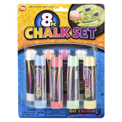 7.5" Chalk Set 8pc LLB Stationary