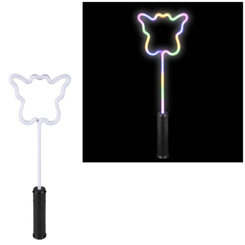 18" Light-Up Neon Bright Butterfly Wand - LLB Toys