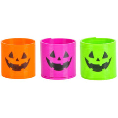 1.4" JACK-O-LANTERN COIL SPRINGS (48PC/UN) LLB kids toys