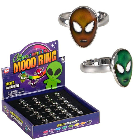 Alien Mood Ring 1/2" LLB kids toys