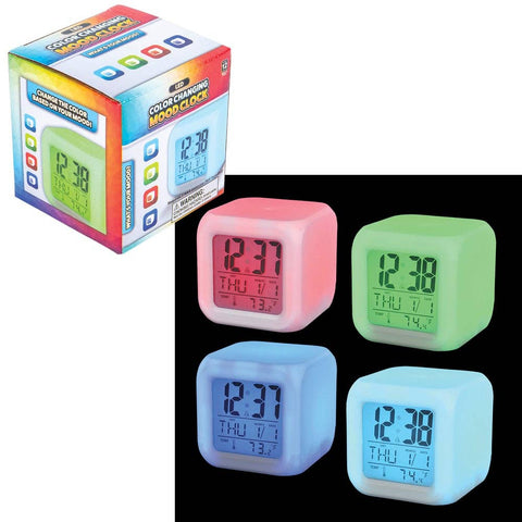 3" COLOR CHANGING LED MOOD CLOCK LLB kids toys