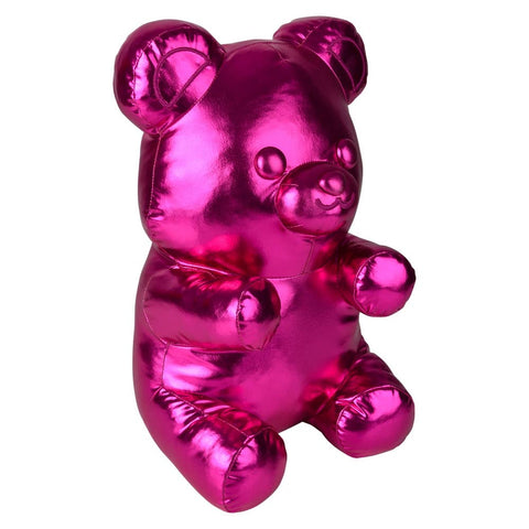 16" Metallic Red Yummy Bear Pillow - LLB Toys