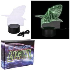 3D Illusion Color Changing Light- Shark 8" 20/20 - LLB Toys