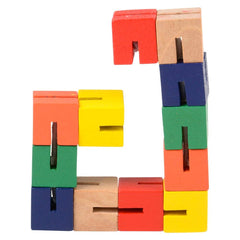 6" WOODEN TWIST CUBE LLB Wood Toy - Kids