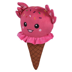 10" Ice Cream Cone Animals Plush -  LLB Toys