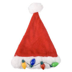 Light-Up Christmas Light Bulb Santa Hat - LLB Toys