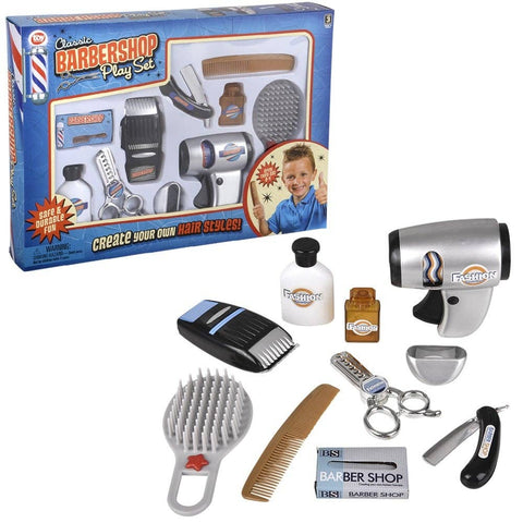 10pc Barber Role Play Set LLB Kids toys