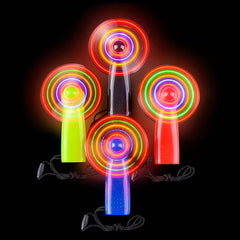 4" LIGHT-UP FAN NECKLACE -  LLB Light-up Toys