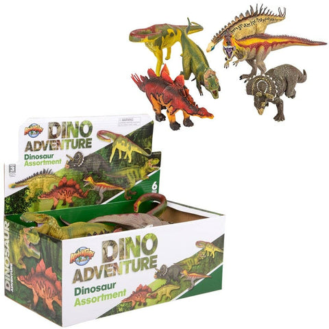 PLASTIC DINO ASSORTMENT 6PCS/DISPLAY LLB Figurine Toys